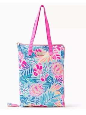LILLY PULITZER Packable Beach Mat - Sea Glass Aqua Rainforest Retreat - New